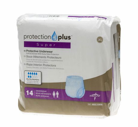 Medline Protection Plus Super Protective Underwear | Walmart Canada