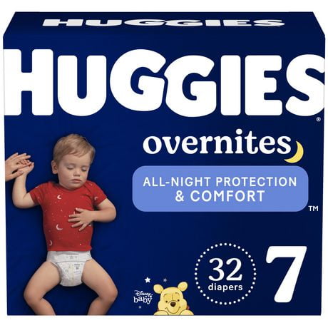 Huggies Overnites Nighttime Baby Diapers, Giga Pack, Size: 3-7 | 58-32 Count