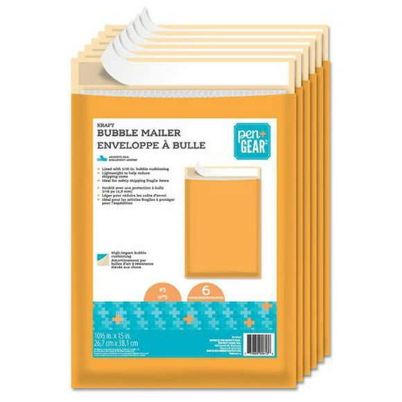 100 # 00 5 X 10 Kraft Bubble Mailers Padded Envelopes # 00