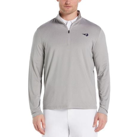 Grand Slam Tennis Men's Solar 1/4 Zip Long Sleeve Tennis Shirt