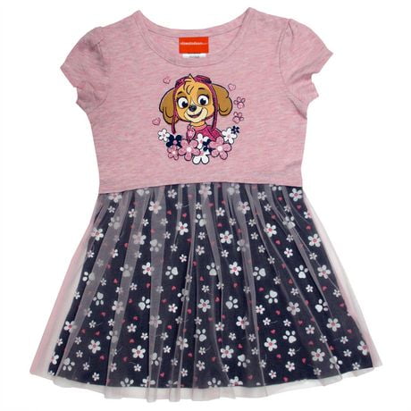 PAW Patrol Girls' Short Puffs Sleeve Dress | Walmart Canada