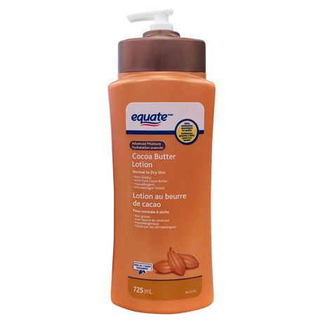 Equate Cocoa Butter Lotion, Volume 725 mL