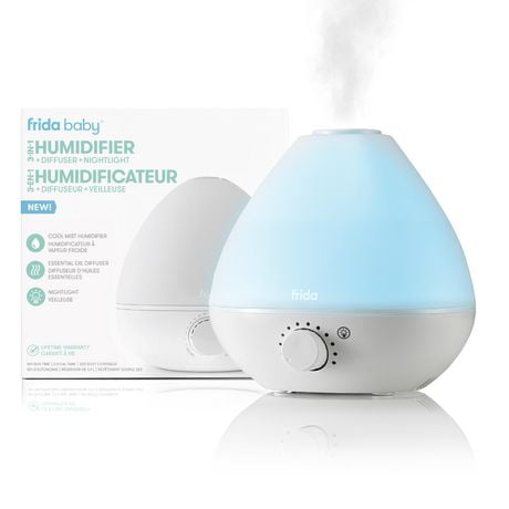 Fridababy - Bébé  Humidificateur BreatheFrida 3 en 1 avec veilleuse