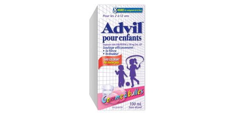 Suspension Advil Pour Enfants Sans Colorant Gomme A Bulles 100 Ml Walmart Canada