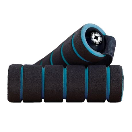 Merrithew Mini Hand Weights, Pair (Blue and Black)