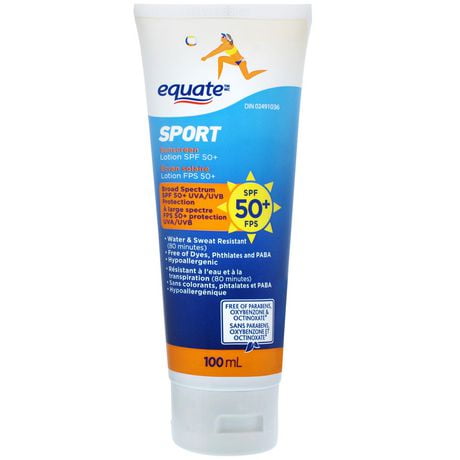 Écran solaire lotion FPS 50+ sport Equate 100 ml