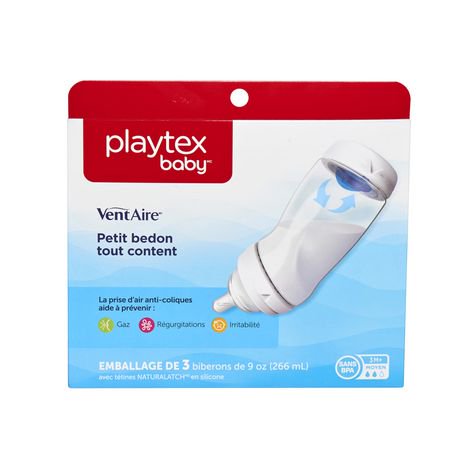 Playtex Baby™ BPA-Free VentAire Baby Bottles with NATURALATCH® Silicone ...