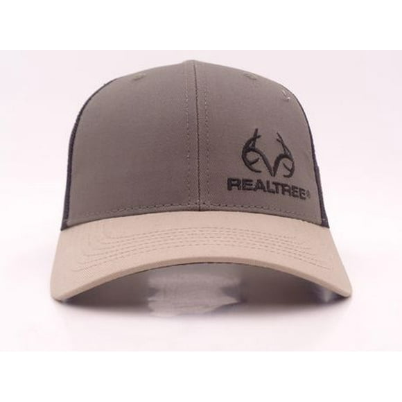 Realtree Structured Baseball Style Hat, Olive/Black, Adult