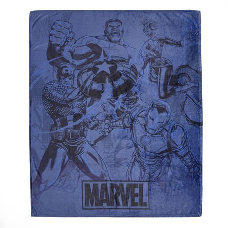 Couverture pour enfants Marvel Avengers (50po x 60 po)