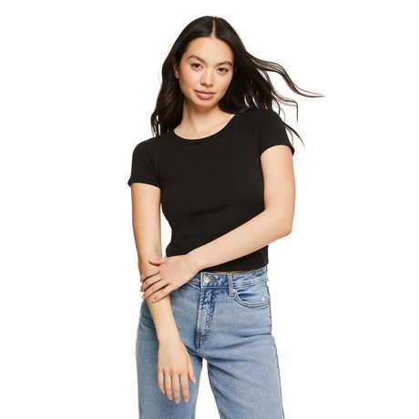 No Boundaries Women's Baby Tee - Walmart.ca