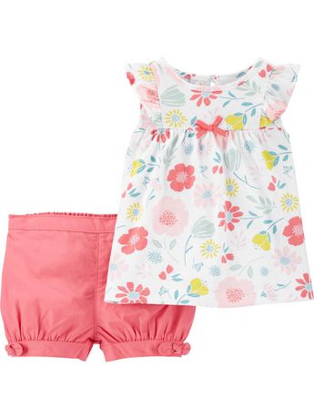 Child of Mine made by Carter's Newborn Girls 2pc Set - Floral | Walmart ...