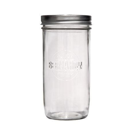 Bernardin 750 mL Wide Mouth Mason Jars with SNAP LID® Sealing Disc ...