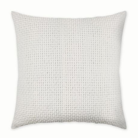 Caravan Hometrends Ribbed White Decorative Cushion Walmart Canada