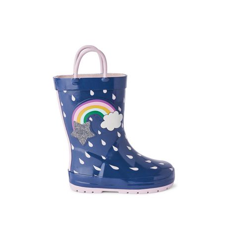 rainbow rubber boots