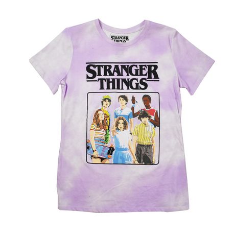 Ladies Stranger Things Group Short Sleeve T-Shirt | Walmart Canada