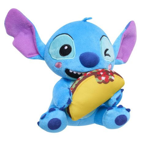 Disney Stitch Small 7-inch Plush Stuffed Animal, Stitch with Taco