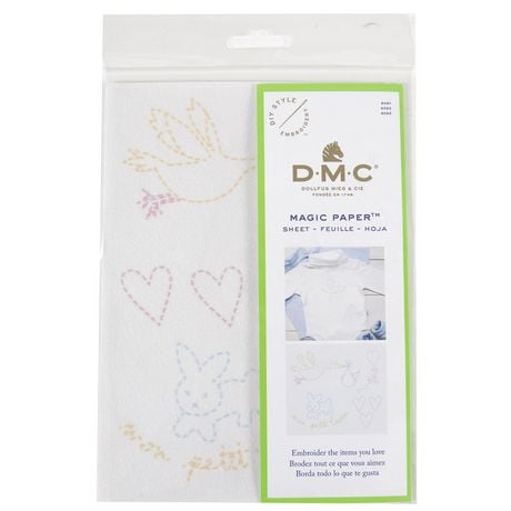 DMC Collection de bébé Magic Paper™ à broder 1 feuille de papier