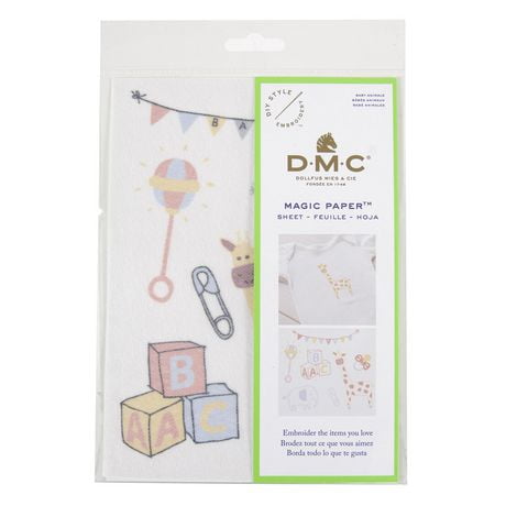 DMC Collection des bébés animaux Magic Paper™ à broder 1 feuille