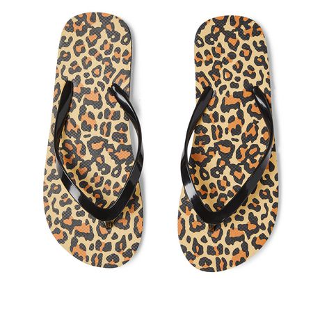cheetah print flip flops