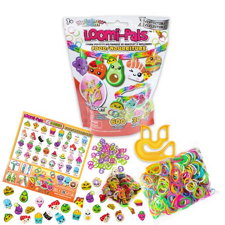 Rainbow Loom Pearl Hot Pink/Ocean Rubber Bands With 24 C-Clips (600 Count)