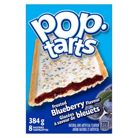 Kellogg's Pop-Tarts Toaster Pastries, Frosted Blueberry 384 G - 8 ...