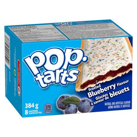 Kellogg's Pop-Tarts Toaster Pastries, Frosted Blueberry 384 G - 8 ...