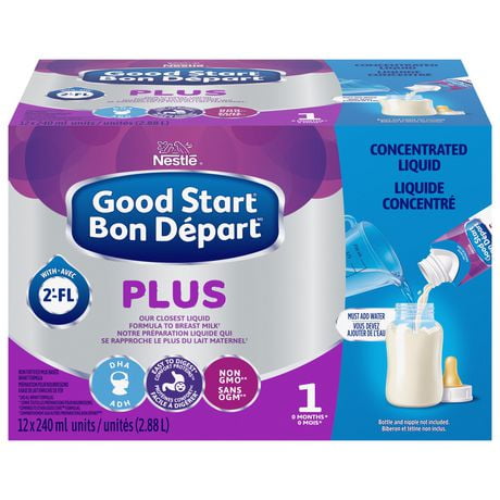 NESTLÉ GOOD START PLUS 1 Baby Concentrate Formula, Concentrated Liquid, 12 x 240ml