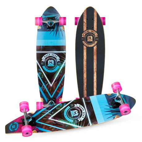 MADD GEAR 36" Maple Complete Longboard - Assorted, Alloy Trucks, Maple Pintail Deck