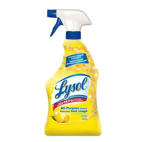Lysol All Purpose Cleaner, Multi-surface cleaner trigger, Lemon, Powerful Cleaning & Freshening, 650 mL