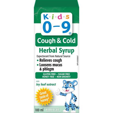 Kids 0-9 Cough & Cold Herbal Syrup, 100 mL