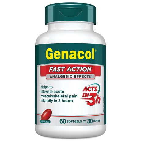 Genacol® Fast Action, analgesic effects, 60 softgels