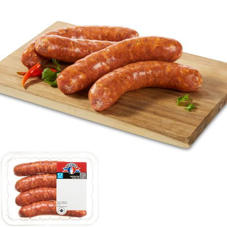 Olymel Hot Italian Pork Dinner Sausage, 4 sausages, 450 g