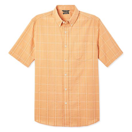 George Men's Short Sleeve Seersucker Shirt | Walmart Canada