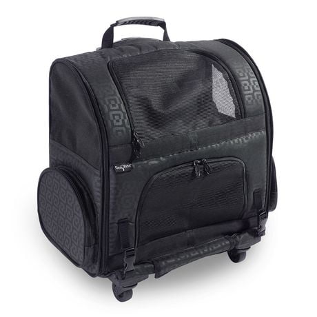 Gen7Pets RC1000 Roller-Carrier Pet Carrier - Black Geometric | Walmart ...