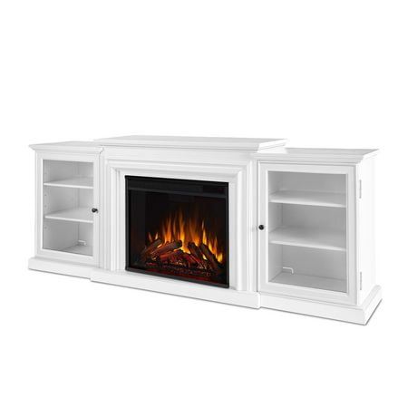 Frederick Media Center Electric Fireplace in White