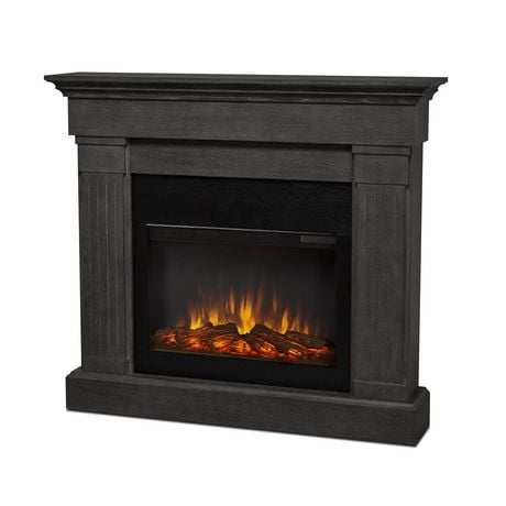 Crawford Electric Fireplace in Gray
