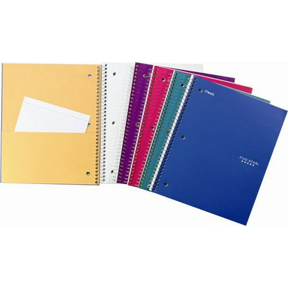 Five Star® Wirebound Notebooks, 1 Subject , 10-½ X 8, 200 Page, FS 1SB 200P FSH 8X10