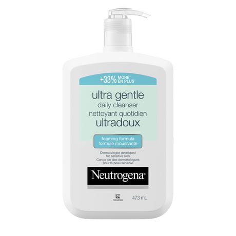 Neutrogena® Daily Foaming Facial Cleanser, Makeup Remover Face Wash, Ultra Gentle, 473 mL