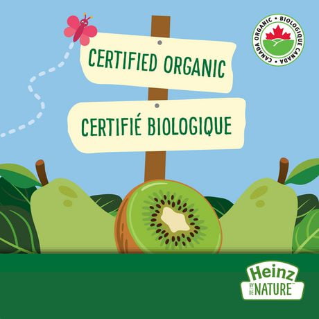 Aliments Biologiques Pour Bebes Heinz De Nature Poires Epinards Et Kiwis En Puree Walmart Canada