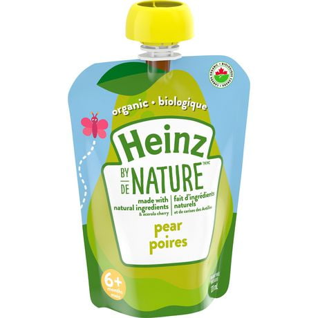 Heinz by Nature Organic Baby Food - Pear Purée | Walmart Canada