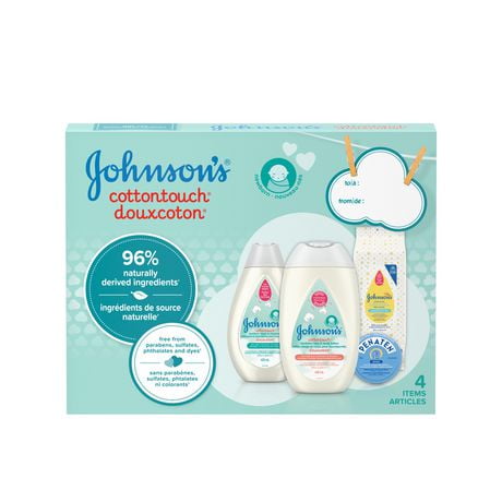 Johnson's Baby Cotton Gift Pack, Gift Set, 4 Products