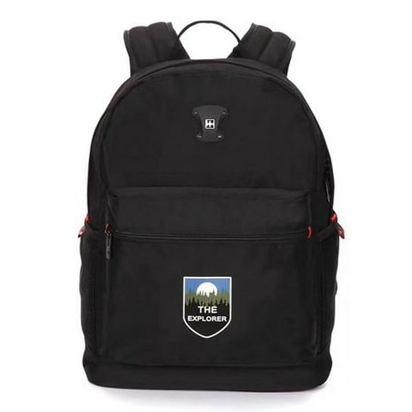 SUISSEWIN Water Resistance Unisex Backpack - Black