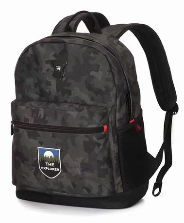 Sunwealth Suissewin Water Resistance Unisex Backpack Camouflage Green Green