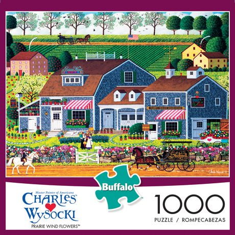 Buffalo Games Charles Wysocki Prairie Wind Flowers 1000 Piece Jigsaw ...