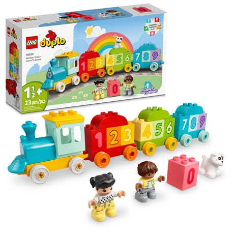 LEGO DUPLO My First Number Train, Educational Toy for Toddlers, Christmas Gift for Ages 1.5-3, 10954, Includes 23 Pieces, Ages 1½+