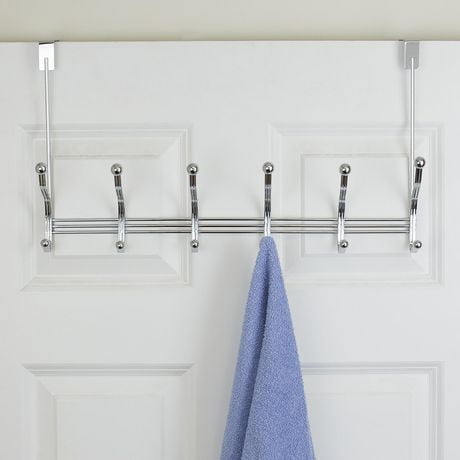 6 Hook Over-the-Door Tri-Bar Hanging Rack | Walmart Canada