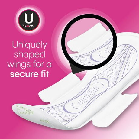 U By Kotex Security Ultra Thin Overnight Pads With Wings Unscented Walmart Canada