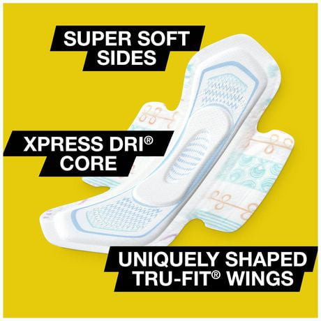 U By Kotex Cleanwear Ultra Thin Pads With Wings Heavy Flow Unscented Walmart Canada