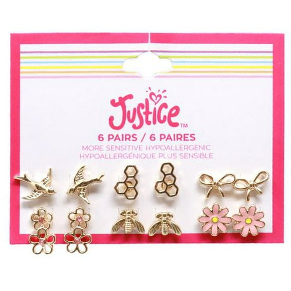 Justice earring multipack