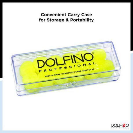 Dolfino Pro 12 Piece Silicone Ear Plugs with Case, Ear Plugs with Case